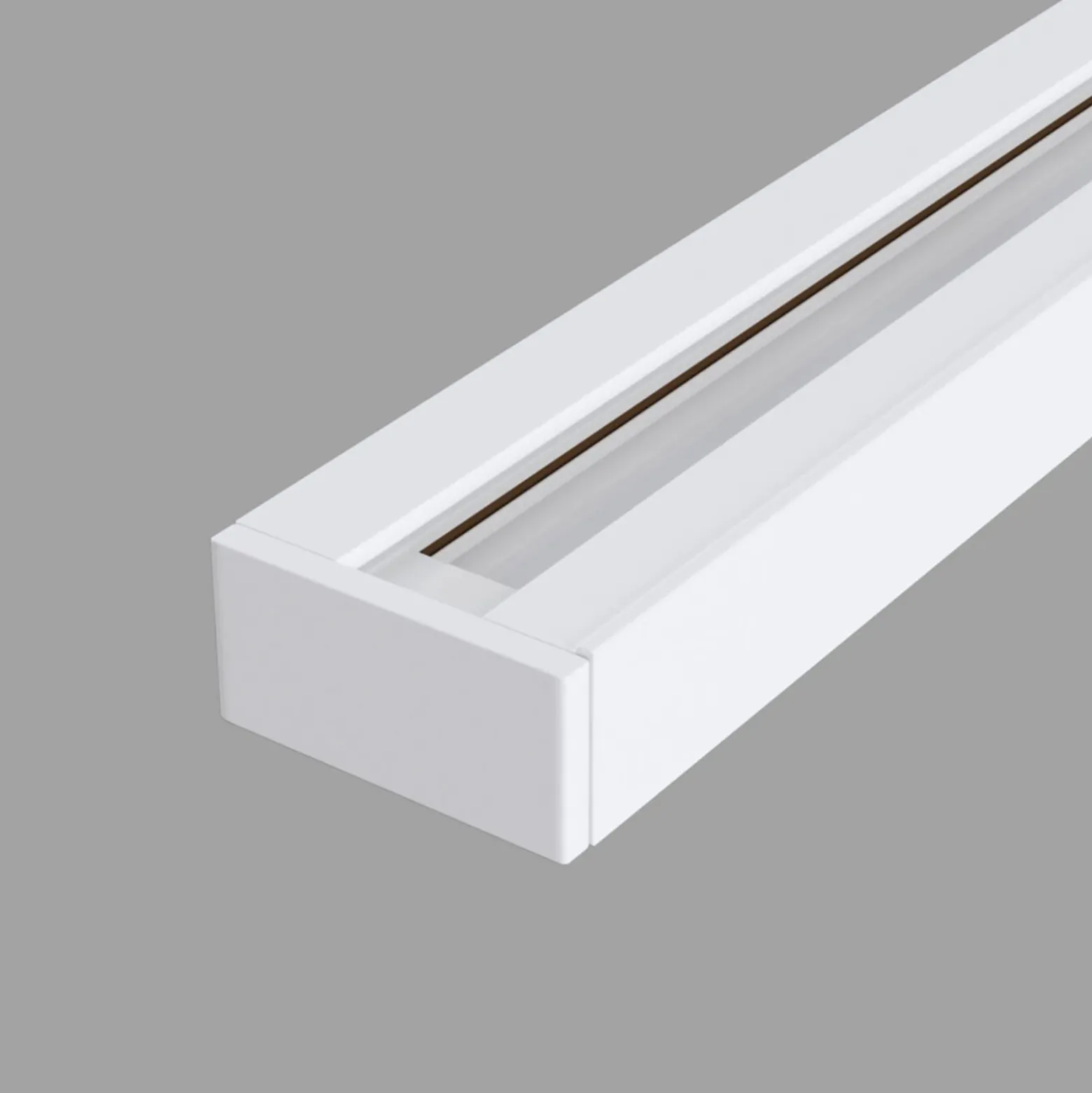 Riel monofásico Track en blanco, 100 cm
