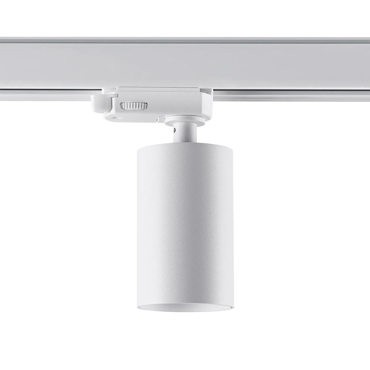 riel trifásico spot Can, blanco, aluminio, GU10, orientable