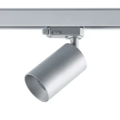 riel trifásico spot Can, plata, aluminio, GU10, orientable