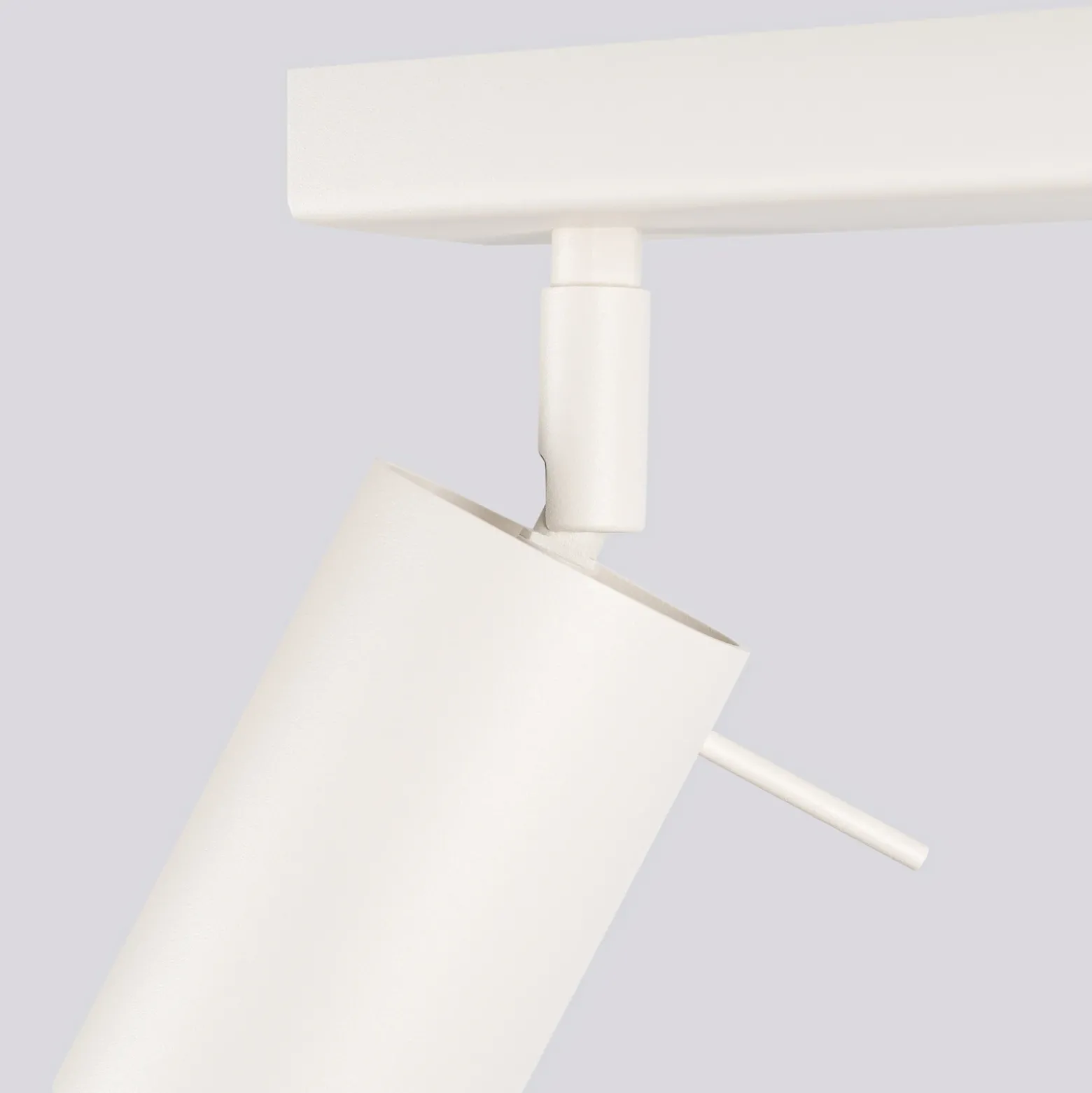 Ring downlight de techo, beige, longitud 117 cm, acero, 6 luces.