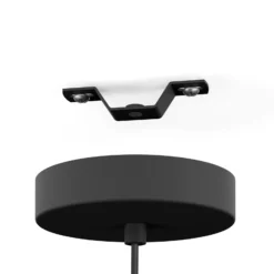 Rinroe lámpara colgante, Ø 32,5 cm, negro, acero