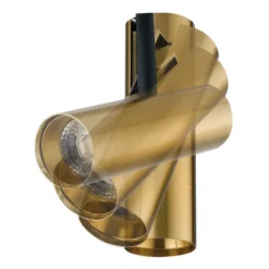 Rocket 7W 3,000K foco de riel LED dorado