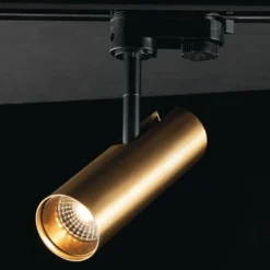 Rocket 7W 3,000K foco de riel LED dorado