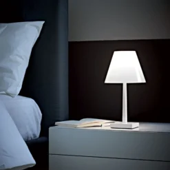 Rotaliana Dina T1 lámpara mesa LED blanco/blanco