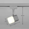 Roubaix DUOline foco de riel LED, níquel mate