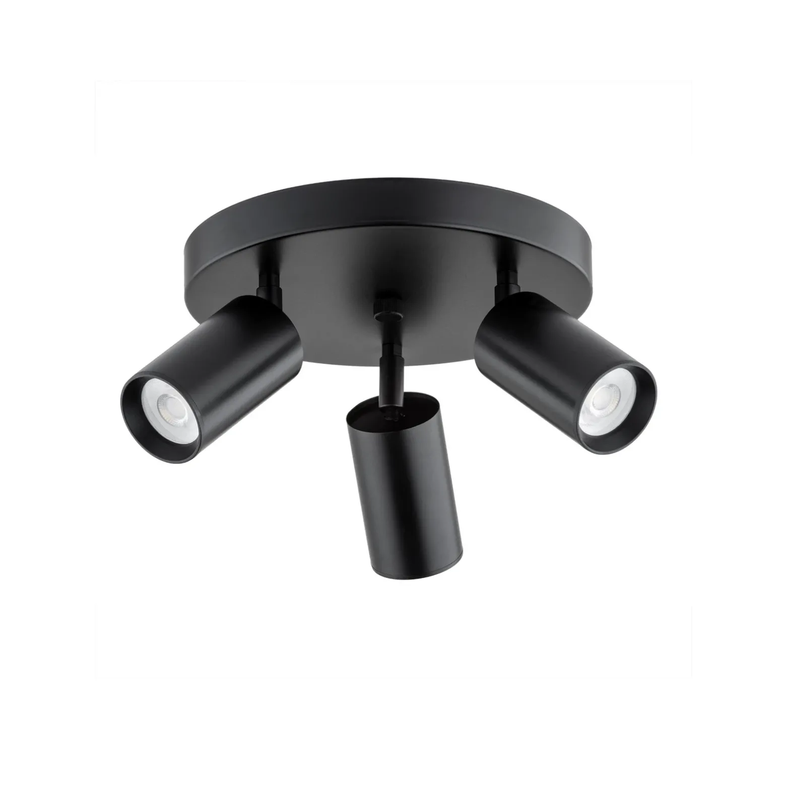 Sado downlight de techo, 3 luces, antracita, acero, regulable