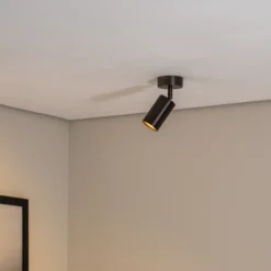 Sado downlight de techo, 1 luz, antracita, acero, regulable