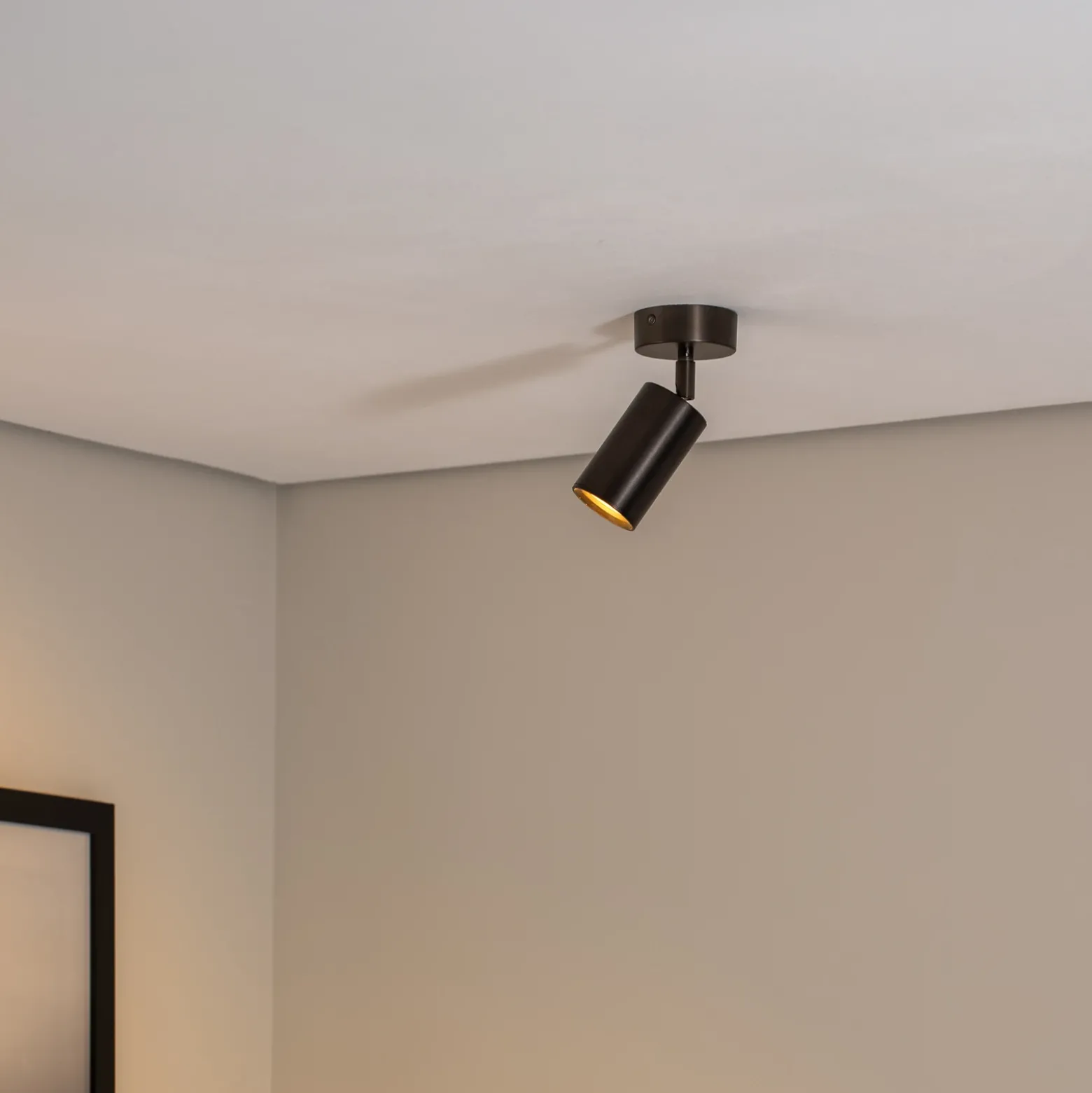 Sado downlight de techo, 1 luz, antracita, acero, regulable