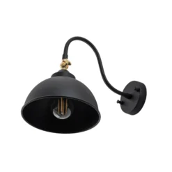 Saglam 3742 aplique de pared, regulable, negro