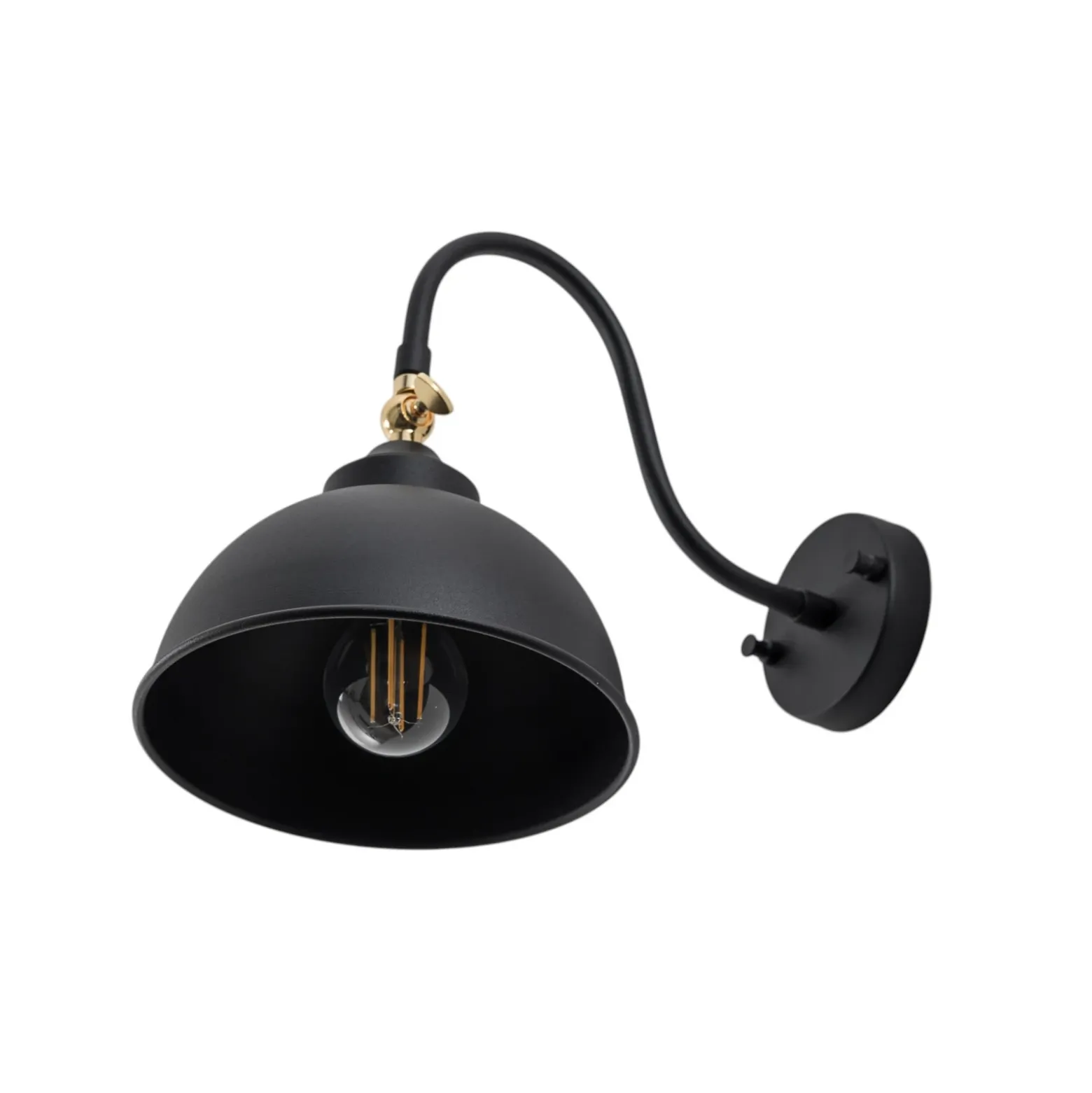 Saglam 3742 aplique de pared, regulable, negro