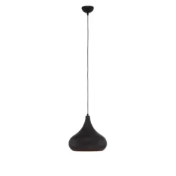 Saglam 3774 lámpara colgante 1 luz Ø30cm negro/oro