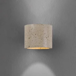 Schöner Wohnen Aplique de pared Traventa, beige, arriba/abajo, G9