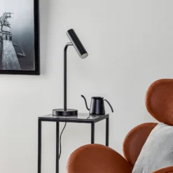 Schöner Wohnen Stina lámpara de mesa LED, negro