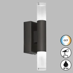 Schöner Wohnen Twice aplique LED baño 2 luces CCT