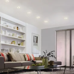 Sencilla lámpara empotrable LED Whirl, set de 3 u.