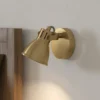 Seras foco de pared, latón dorado cepillado, 1 luz