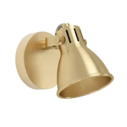 Seras foco de pared, latón dorado cepillado, 1 luz