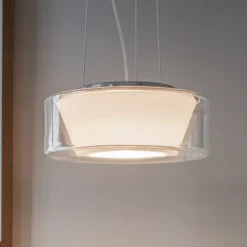 serien.lighting Curling M cuerda 927 cristal/cónico