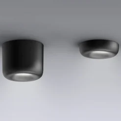 serien.lighting Empotrable en hueco L, negro