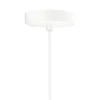 Shahin lámpara colgante, Ø 23 cm, 3 luces, blanco / transparente, cristal