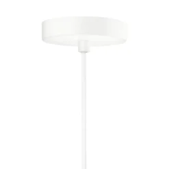 Shahin lámpara colgante, Ø 23 cm, 3 luces, blanco / transparente, cristal