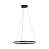 Sirko lámpara colgante LED, blanco/negro, metal, CCT, atenuable