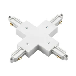 Sistema de rieles Lindby Linaro, GU10, 6 luces, blanco, forma de X