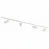 Sistema de rieles Lindby Linaro, Ø 7 cm, 4 luces, LED, blanco, CCT