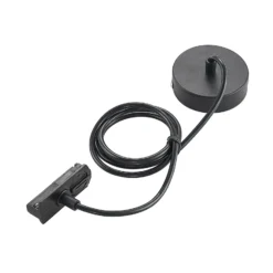 Sistema de rieles Lindby Linaro, GU10, 6 luces, negro, forma de O