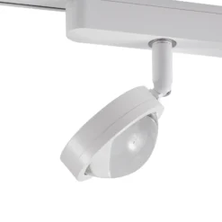 Sistema de rieles Lumaro de 48 V, focos, 5 luces, blanco, Ø 7 cm, atenuables