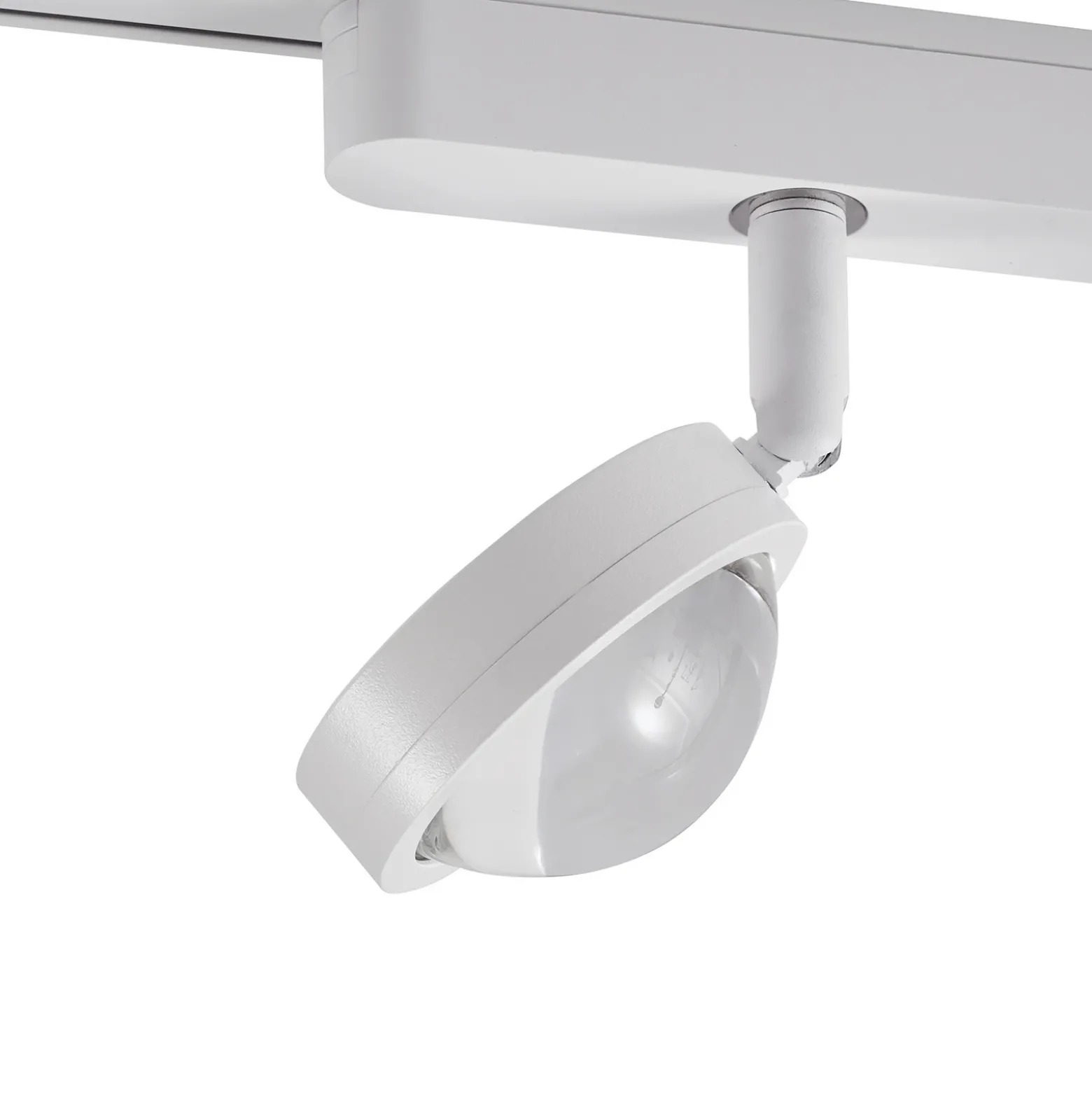 Sistema de rieles Lumaro de 48 V, focos, 5 luces, blanco, Ø 7 cm, atenuables