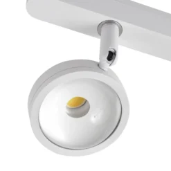Sistema de rieles Lumaro de 48 V, focos, 5 luces, blanco, Ø 7 cm, atenuables