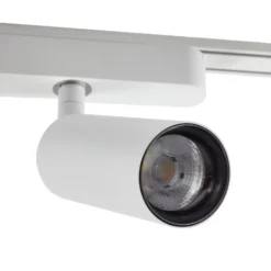 Sistema de rieles Lumaro de 48 V, focos, 7 luces, blanco, Ø 4 cm, atenuables