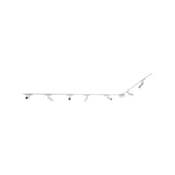 Sistema de rieles Lumaro de 48 V, focos, 7 luces, blanco, Ø 4 cm, atenuables