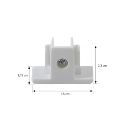Sistema de riel Lindby Linaro, GU10, 4 luces, blanco, Ø 6 cm