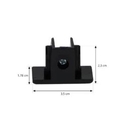 Sistema de riel Lindby Linaro, GU10, 4 luces, negro, Ø 9 cm