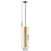 Sistema de riel Lindby Linaro, GU10, colgante, 3 luces, dorado