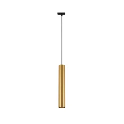 Sistema de riel Lindby Linaro, GU10, colgante, 3 luces, dorado