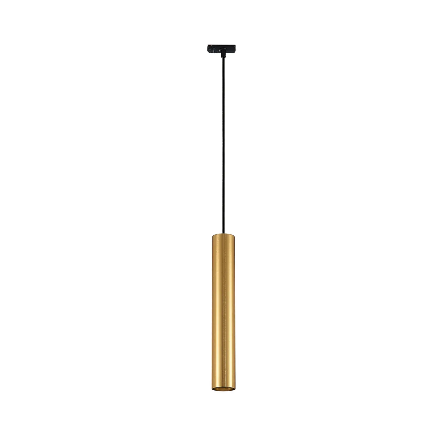 Sistema de riel Lindby Linaro, GU10, colgante, 3 luces, dorado