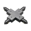 Sistema de riel Lindby Linaro, GU10, 6 luces, negro, forma de X