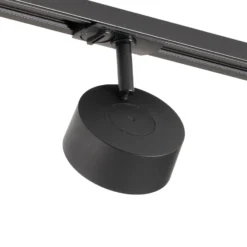 Sistema de riel Lindby Linaro, Ø 9,5 cm, 5 luces, LED, negro