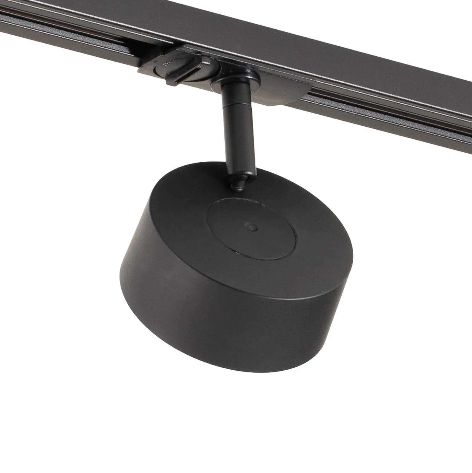 Sistema de riel Lindby Linaro, Ø 9,5 cm, 4 luces, LED, negro
