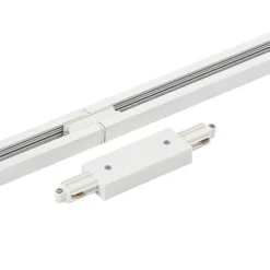 Sistema de riel monofásico Lindby, GU10, 5 luces, blanco