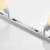 Sistema de riel monofásico Lindby, E14, 4 luces, blanco