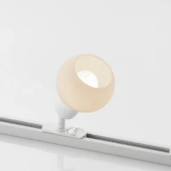 Sistema de riel monofásico Lindby, E14, 4 luces, blanco