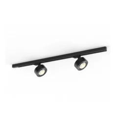 Sistema de riel trifásico LED Molto Luce Mag, negro, 830