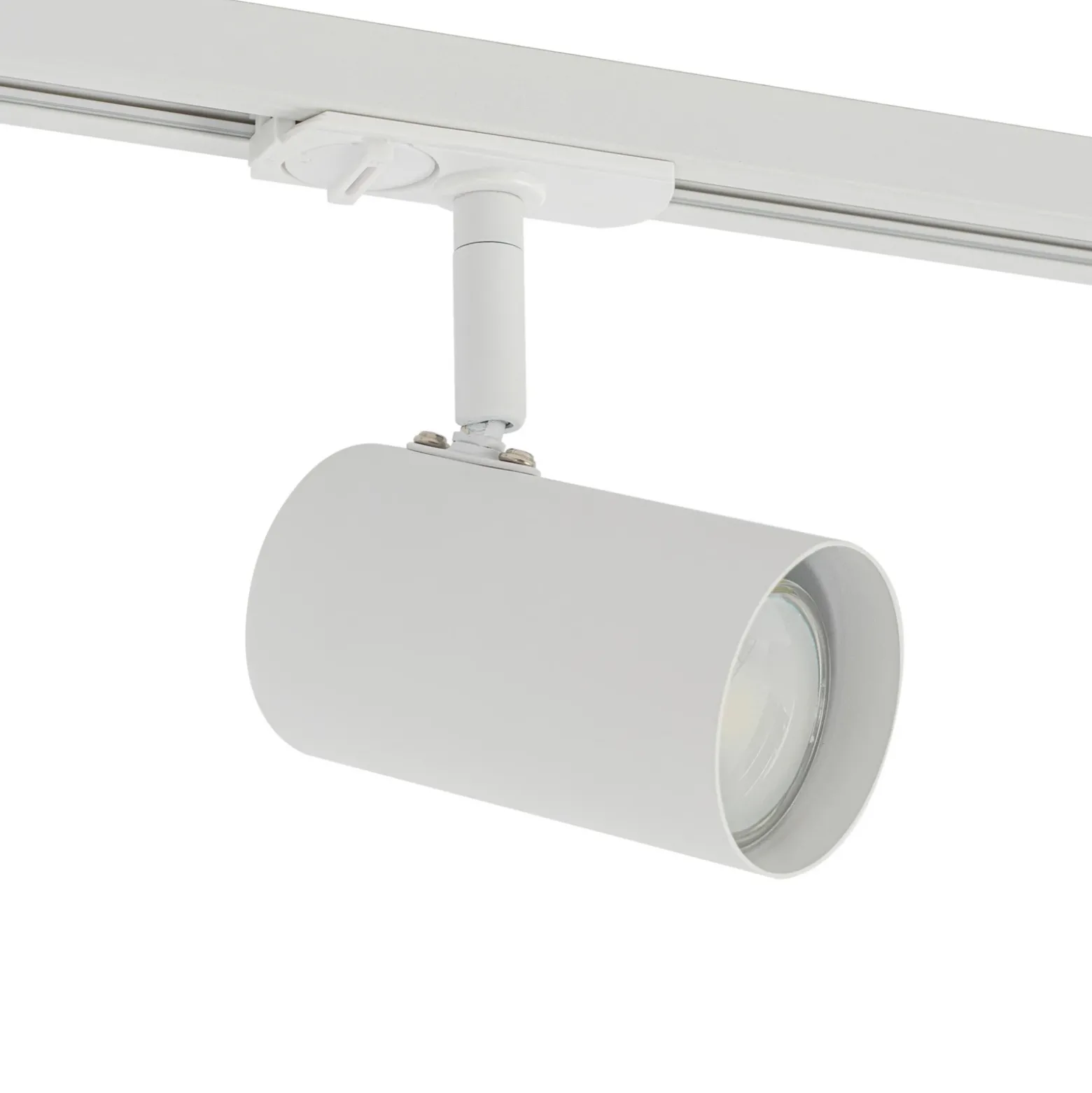 Sistema de riel trifásico Lindby, GU10, 3 luces, blanco