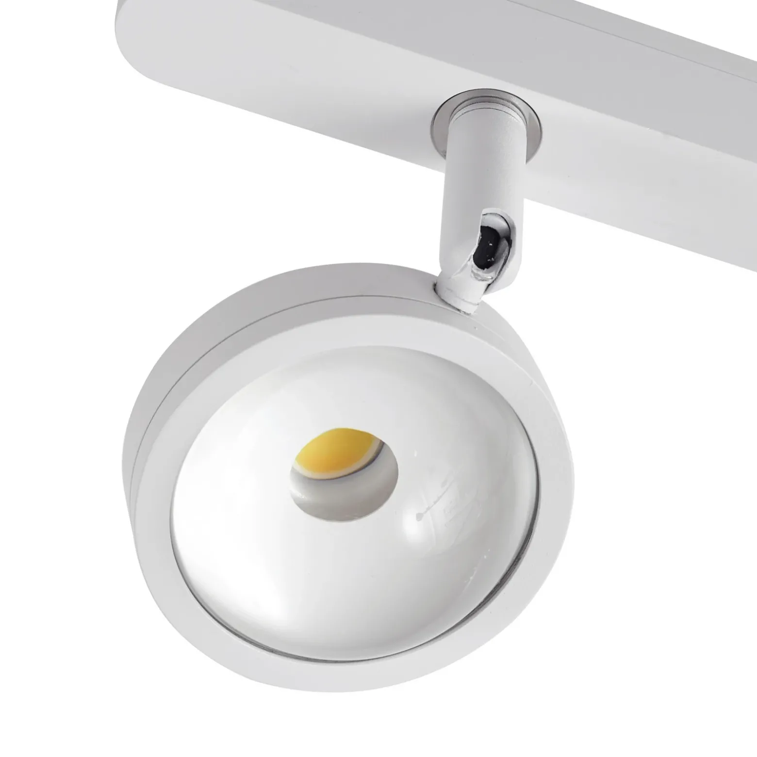 Sistema de riel 48 V Lumaro, focos, 3 luces, blanco, Ø 7,3 cm