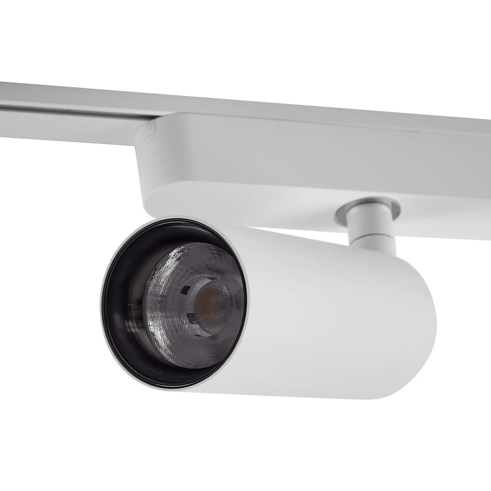 Sistema de riel 48 V Lumaro, focos, 5 luces, blanco, Ø 4 cm, CCT