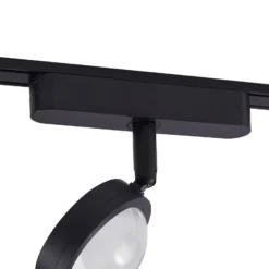 Sistema de riel 48 V Lumaro, focos, 5 luces, negro, Ø 7,3 cm